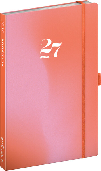 Notique Planbook Diář/Notes Korál 2027, 13 x 21 cm - Východní