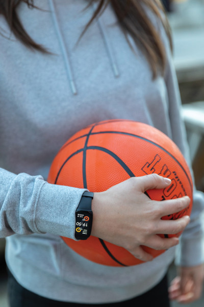 Montre 1'47 avec fréquence cardiaque en TPU recyclé RCS