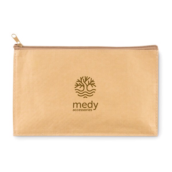Flat pencil case woven paper, 210x125 mm