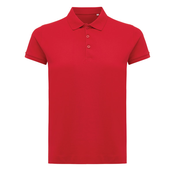 IQONIQ Yosemite Damen Piqué-Poloshirt aus rec. Baumwolle - Rot / XL
