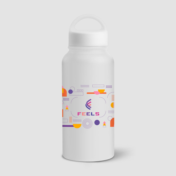 Mariner - 915 ml Double Wall Stainless Steel Bottle - White / 4 Colour inkjet