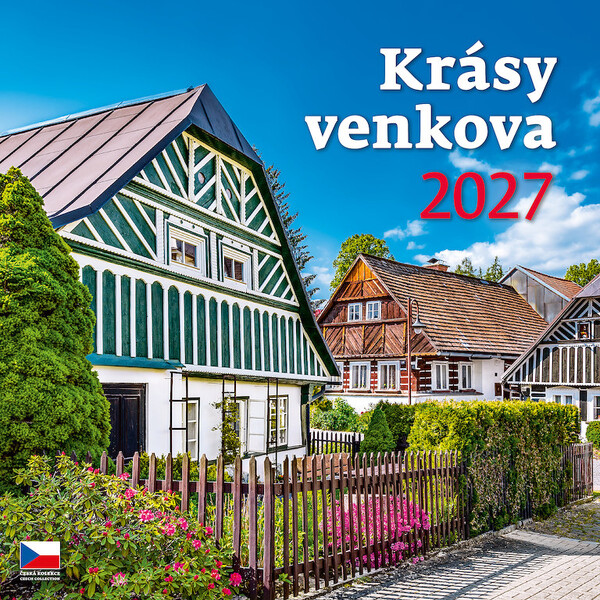 Nástěnný kalendář Krásy venkova 30 × 30 cm