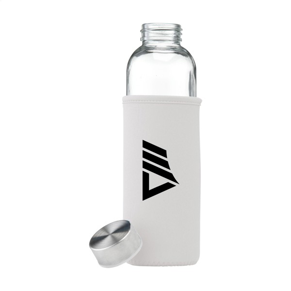 Senga Glass 500 ml drinking bottle - White