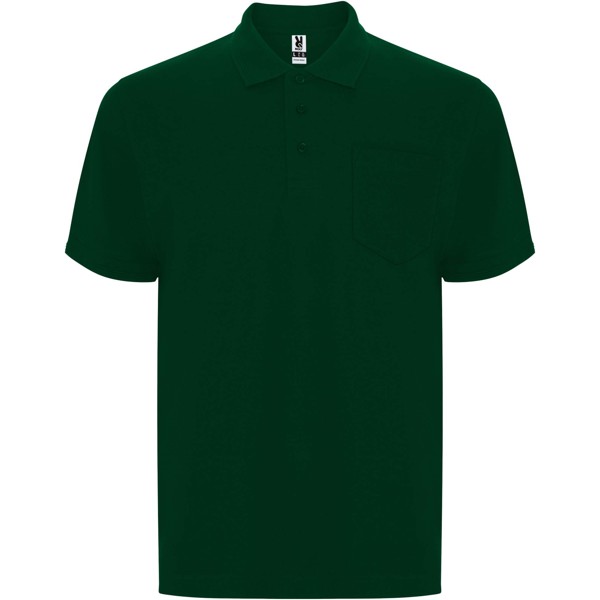 Polo unisex a maniche corte Centauro da 220 g/m² Premium - Verde bottiglia / L
