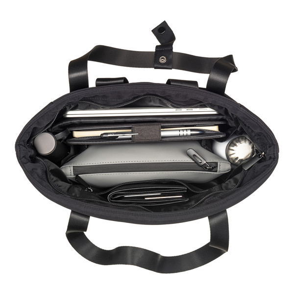 Backpack Bag With Laptop Compartment 15 Inch In Nylon Taslon - Black