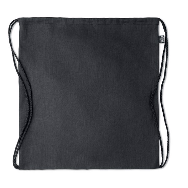 Hemp drawstring bag 200 gr/m² Naima Bag - Black