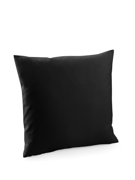 Fairtrade Cotton Canvas Cushion Cover - Black