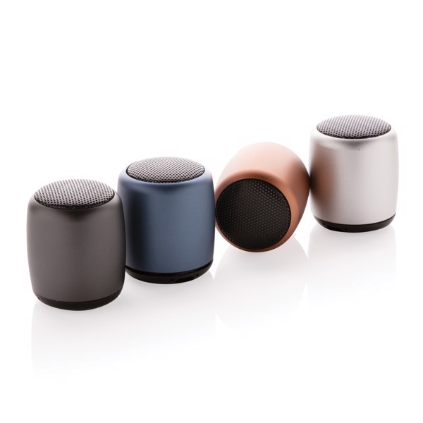 Mini aluminium wireless speaker - Silver