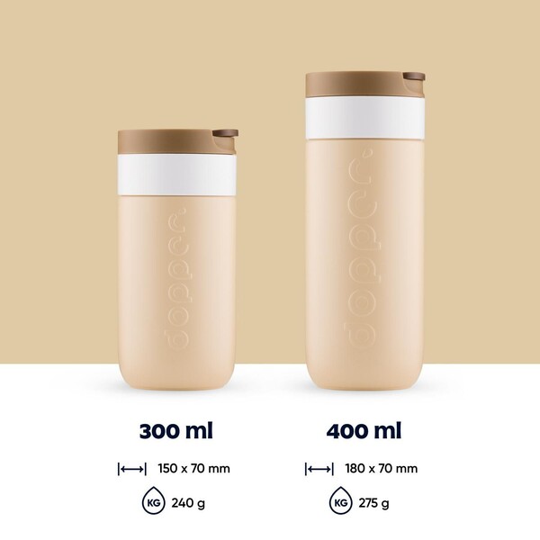 Dopper Travel Mug | 400 ml | Preto