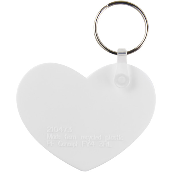 Tait heart-shaped recycled keychain