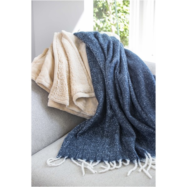 Couverture recyclée GRS Dolly - Bleu foncé