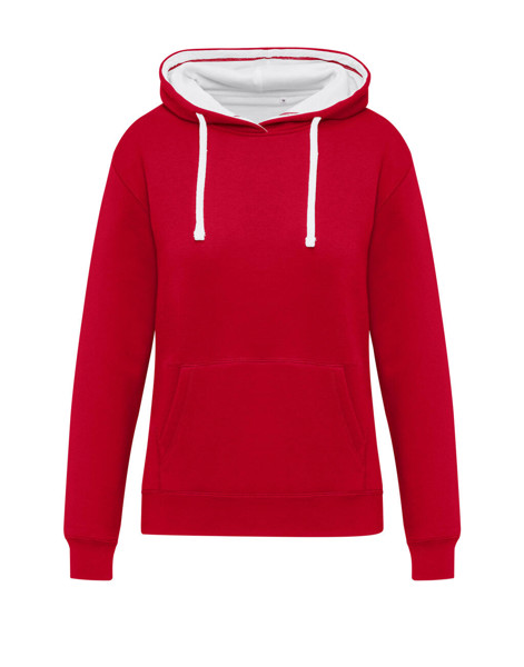Originals Contrast Hooded Sweat Women - Dark Black / Light Oxford / 2XL