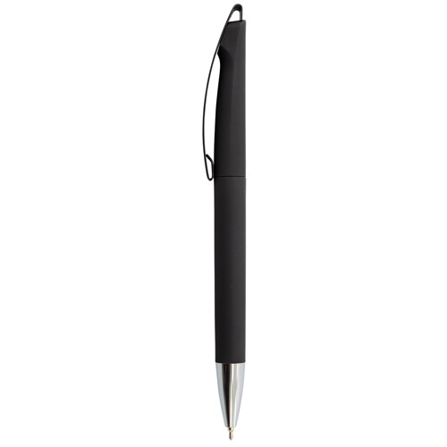 STYLO À CLIP EN MÉTAL BRILLANT “FITZROY” - Noir