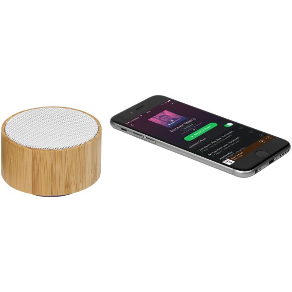 Cosmos Bluetooth® Lautsprecher aus Bambus - natur / weiss