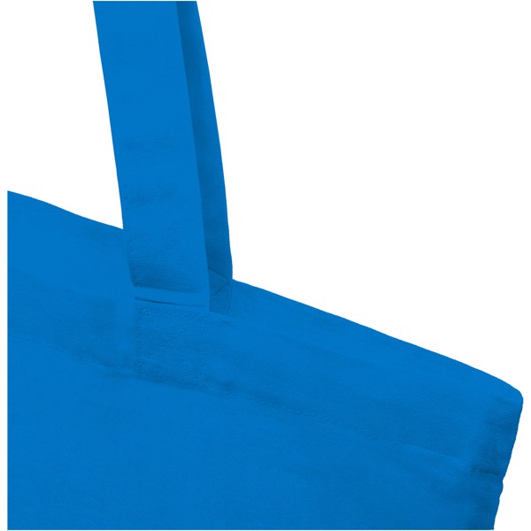 Sac shopping coton Carolina 100 gr/m² 7L - Bleu process