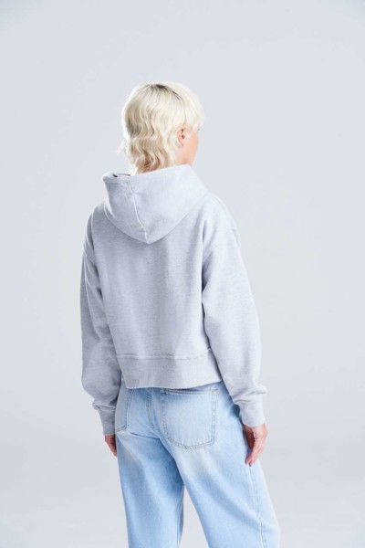 Women's Relaxed Hoodie - Deep Black / S