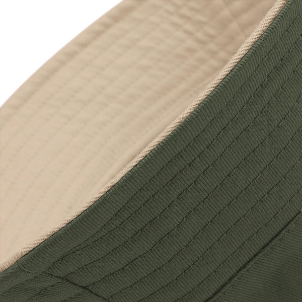 Reversible Bucket Hat - Olive Green / Stone / S/M