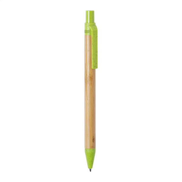 Bamboo Ballpoint Pen Slothic - Lime Green / Natural