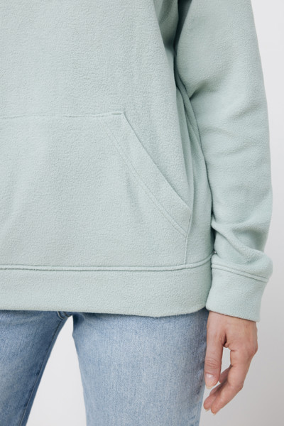 Iqoniq Trivor recycled polyester microfleece hoodie - Iceberg Green / XS