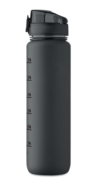 Sports water bottle RPET 1L Isforden Mark - Black