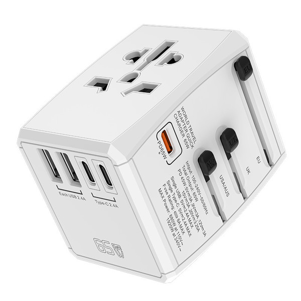 Travel adapter GaN 65W - WHITE