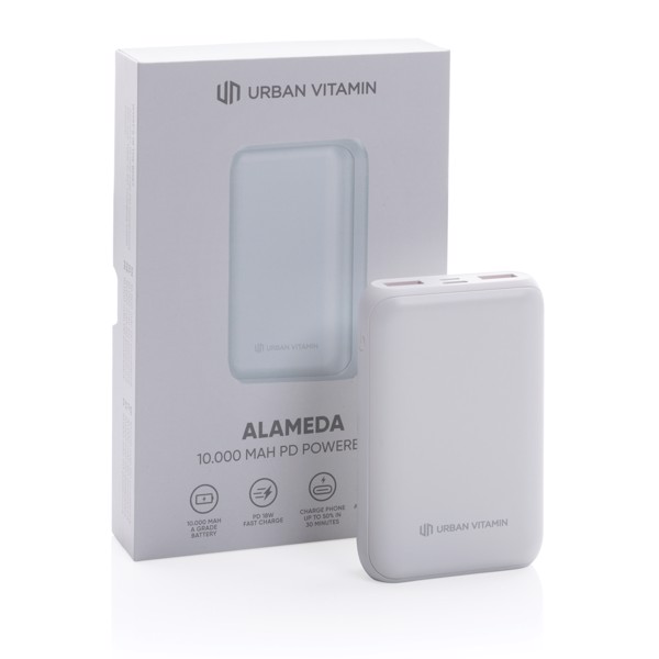 Urban Vitamin Alameda 10.000 mAh 18W PD powerbank - White