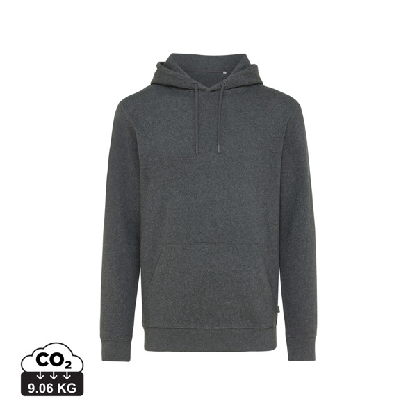 Sweat à capuche en coton recyclé et non teinté Iqoniq Torres - Anthracite Non Teinté / S