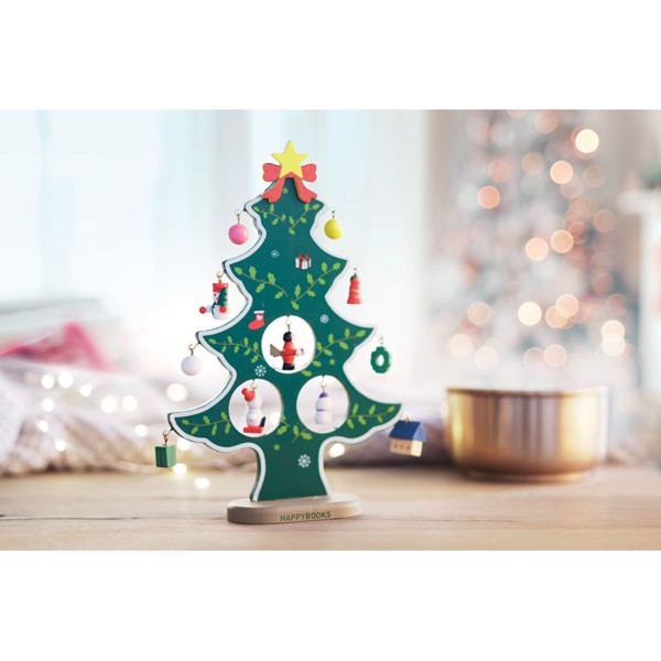 Wooden xmas tree decoration Woodtree