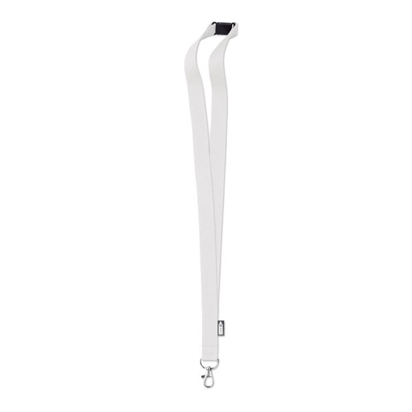 Lanyard in RPET Lany Rpet - Bianco