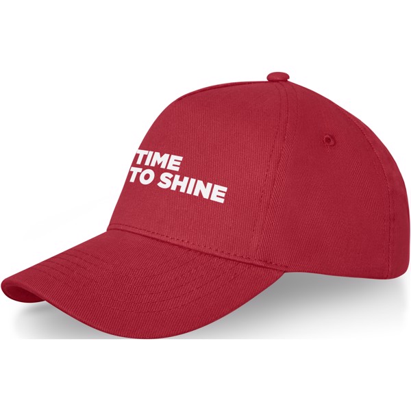 Boné de 5 painéis de 260 g/m² Doyle - Vermelho