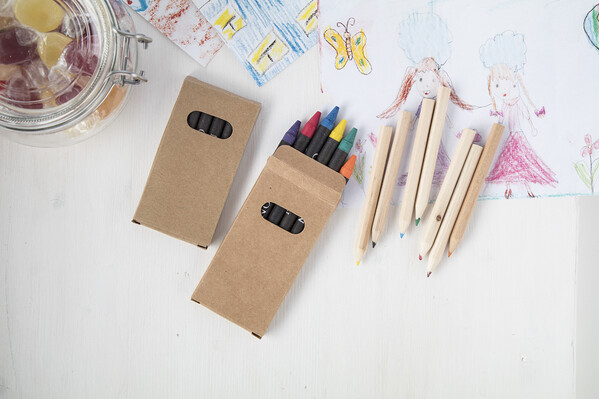 Set de 6 pastels de couleurs Liddy