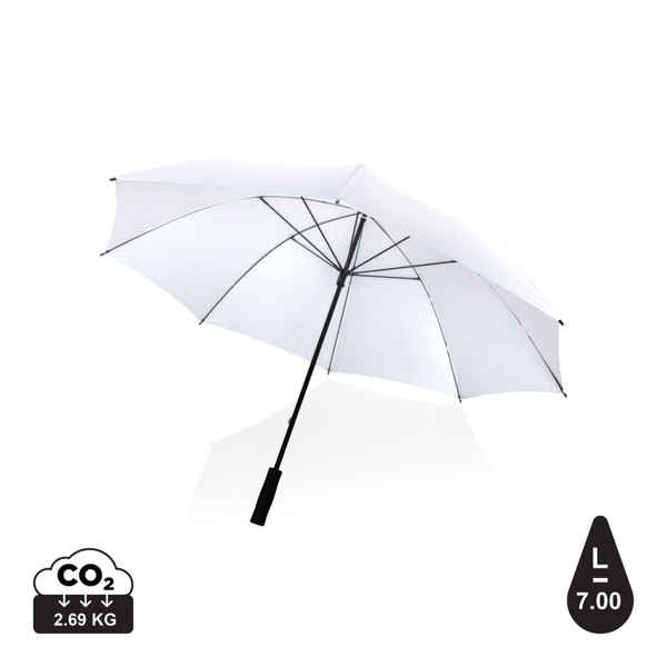 Parapluie tempête 30" en rPET 190T Impact AWARE™ - Blanc