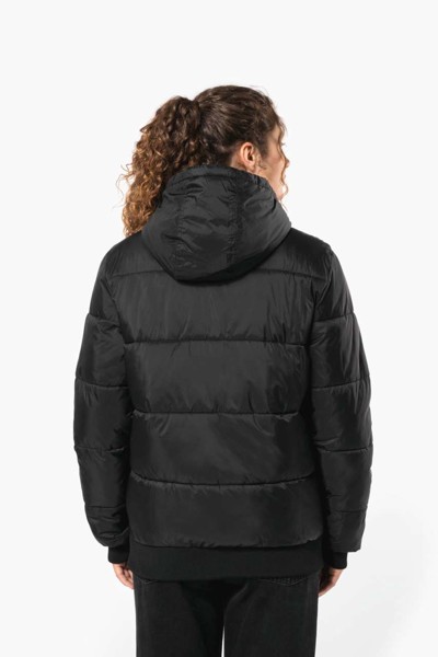 Unisex Recycled Ripstop Jacket With Hood - Black / 3XL