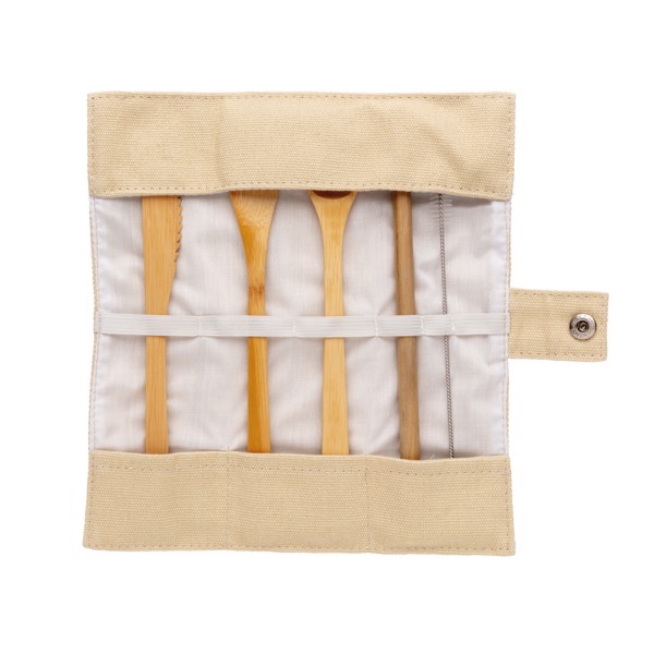 XD - Reusable bamboo travel cutlery set