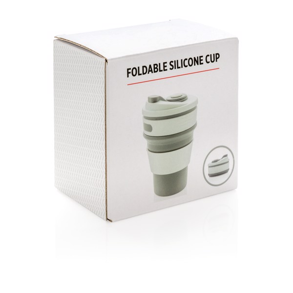 Foldable silicone cup - Grey