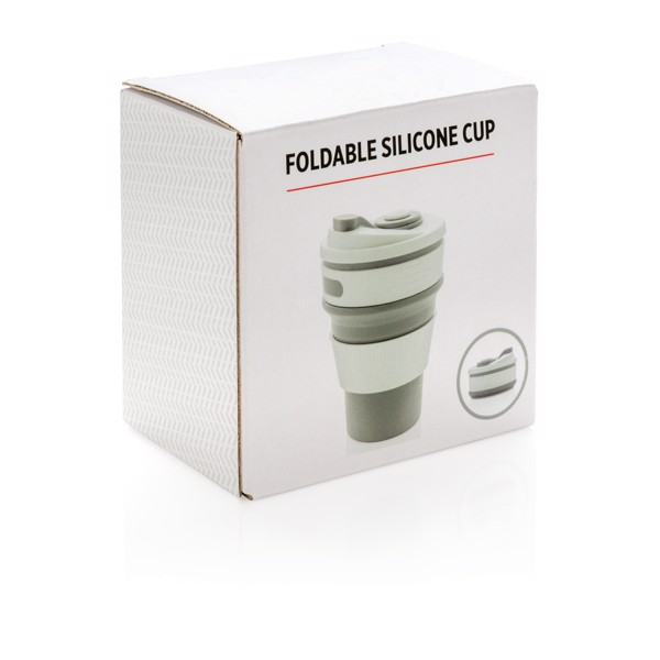 Zložljiva skodelica Xd Collection, 350 ml silikon - Siva