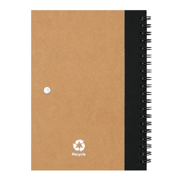 Notizringbuch Recycle L - Schwarz