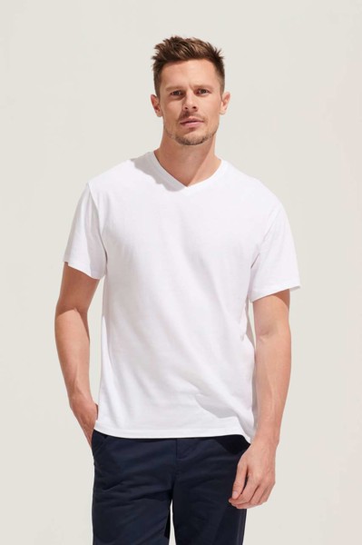 Sol's Victory - Men's V-Neck T-Shirt - White / 2XL
