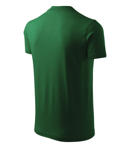 Tričko Unisex Malfini® V-Neck - Fľaškovozelená / S