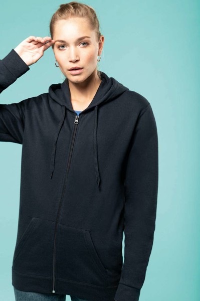 Full Zip Hooded Sweatshirt - Light Royal Blue / XS