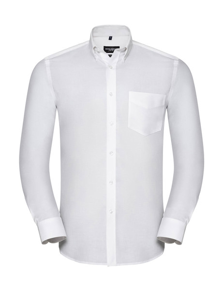 Men'sLS Tailored Button-Down Oxford Shirt - White / S