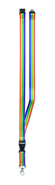 Lanyard en RPET arc-en-ciel Bowyard