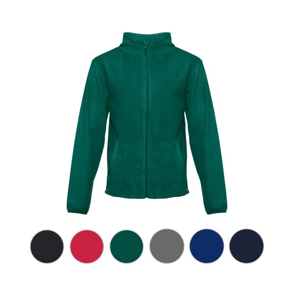 THC HELSINKI. Men's Polar fleece jacket with elasticated cuffs - Red / XL