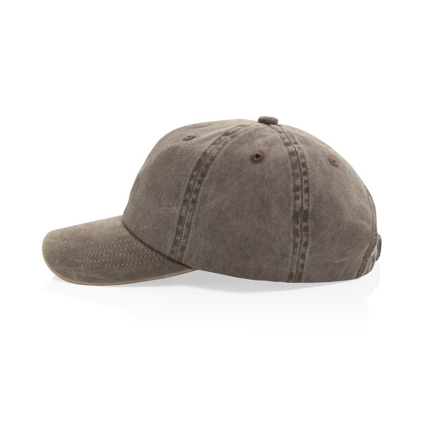 Čepice BEAU AWARE™ 6-panelová z bavlny twill 270 gsm - Hnědá