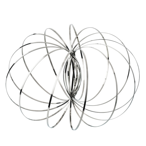 Kinetic Spring Toy FLOWRING - argenté