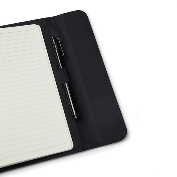 VINGA Baltimore GRS certified paper & PU notebook - Black