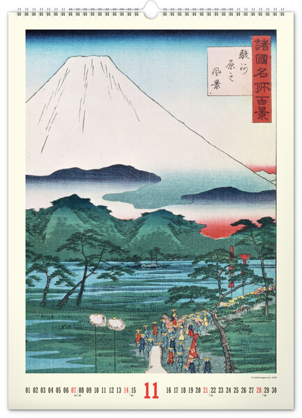 Notique Nástěnný Kalendář Vintage Plakáty – Japonské Umění 2027, 33 x 46 cm