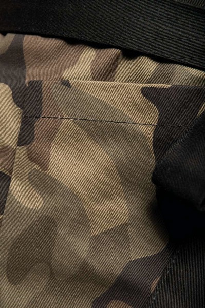 Cotton Apron With Pocket - Olive Camouflage