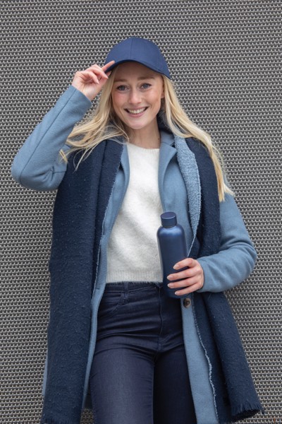 Impact 6 Panel Kappe aus 190gr rCotton mit AWARE™ Tracer - Navy Blau