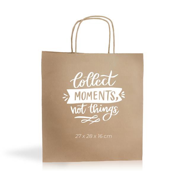 Saco Papel Kraft 100G/M2 27X26x16cm
